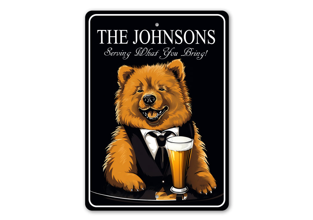 Chow Chow Custom Serving What You Bring Sign