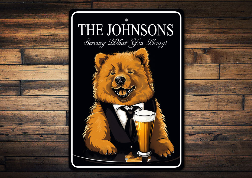 Chow Chow Custom Serving What You Bring Sign
