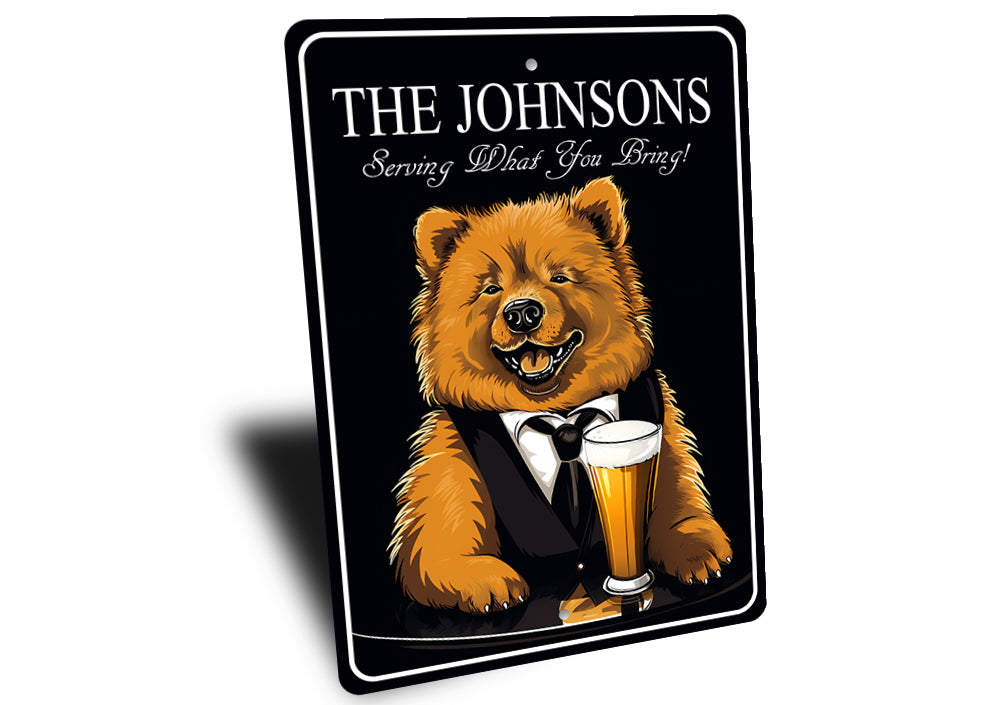 Chow Chow Custom Serving What You Bring Sign