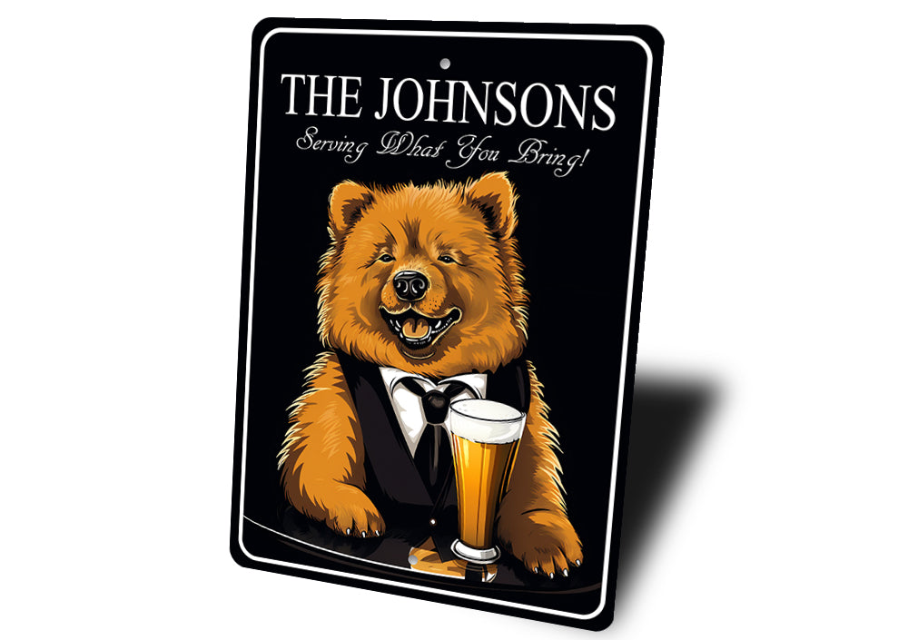 Chow Chow Custom Serving What You Bring Sign