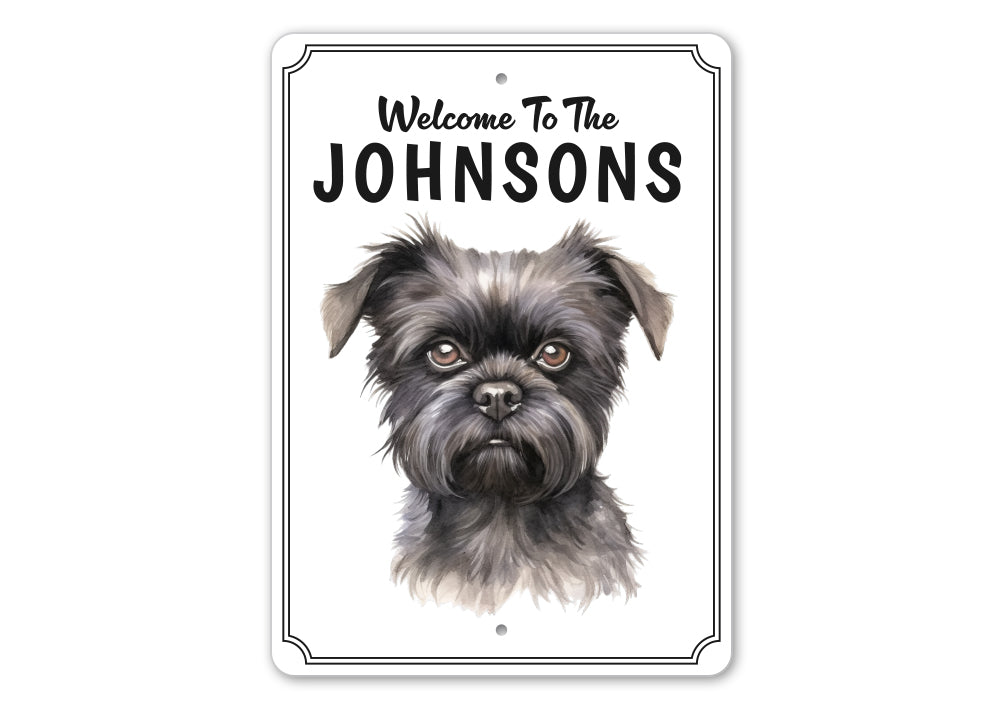 Affenpinscher Welcome To Personalized Sign