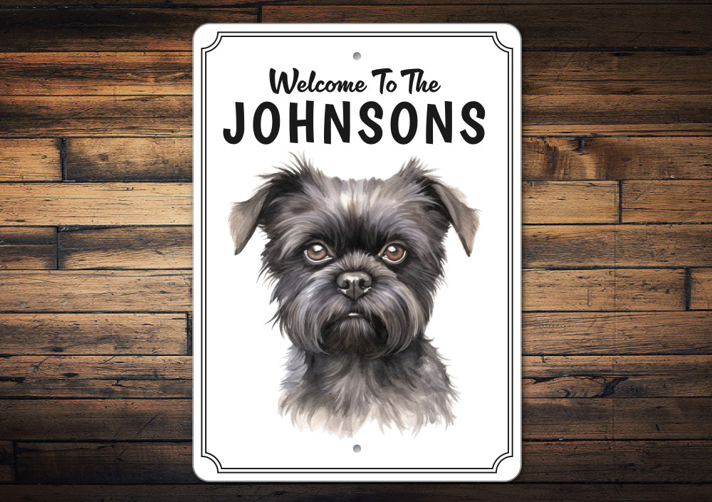 Affenpinscher Welcome To Personalized Sign
