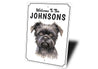 Affenpinscher Welcome To Personalized Sign