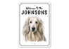 Afghan Hound Welcome To Personalized Sign