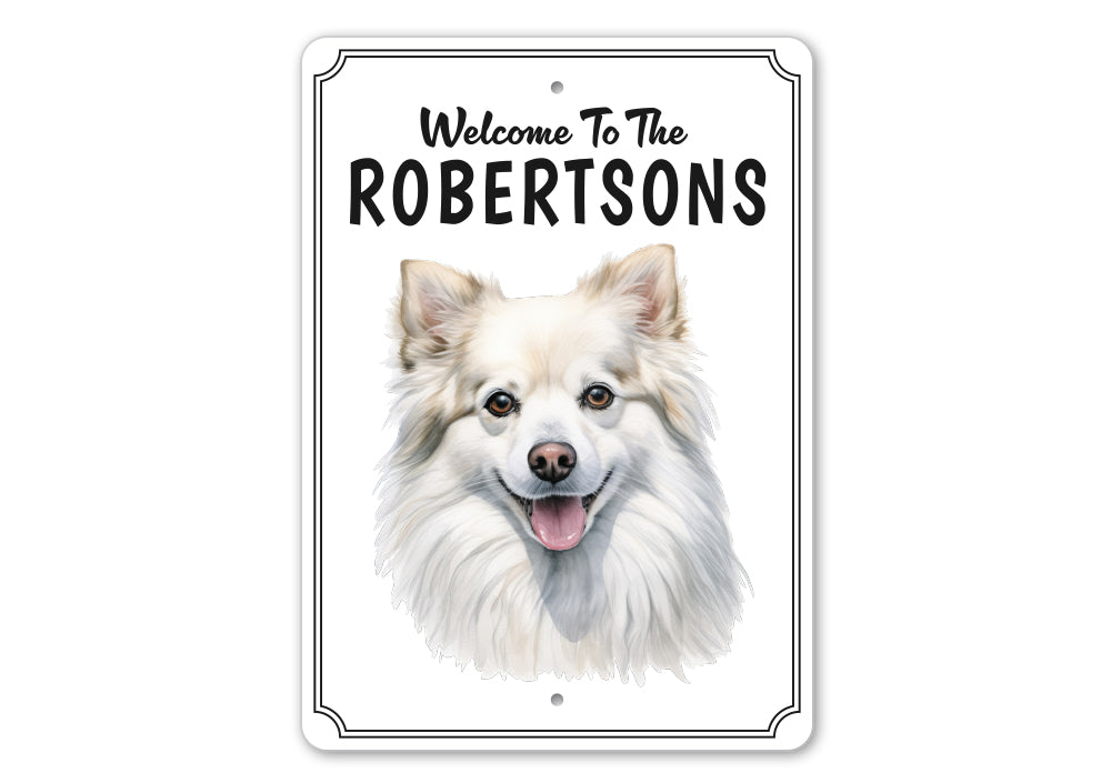 American Eskimo Dog Welcome To Personalized Sign