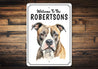 American Staffordshire Terrier Welcome To Custom Sign