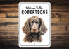 American Water Spaniel Welcome To Personalized Sign