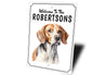 Beagle Welcome To Personalized Sign