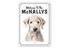 Bedlington Terrier Welcome To Personalized Sign