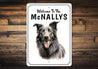 Belgian Sheepdog Welcome To Personalized Sign
