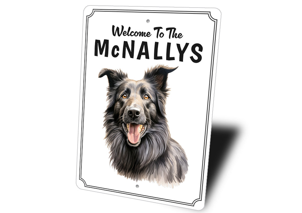 Belgian Sheepdog Welcome To Personalized Sign