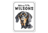 Coonhound Welcome To Personalized Sign