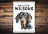 Coonhound Welcome To Personalized Sign