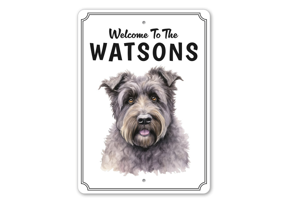 Bouvier des Flandres Welcome To Custom Sign