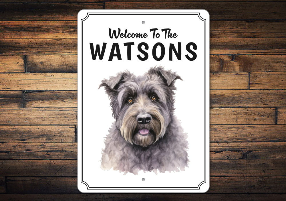 Bouvier des Flandres Welcome To Custom Sign