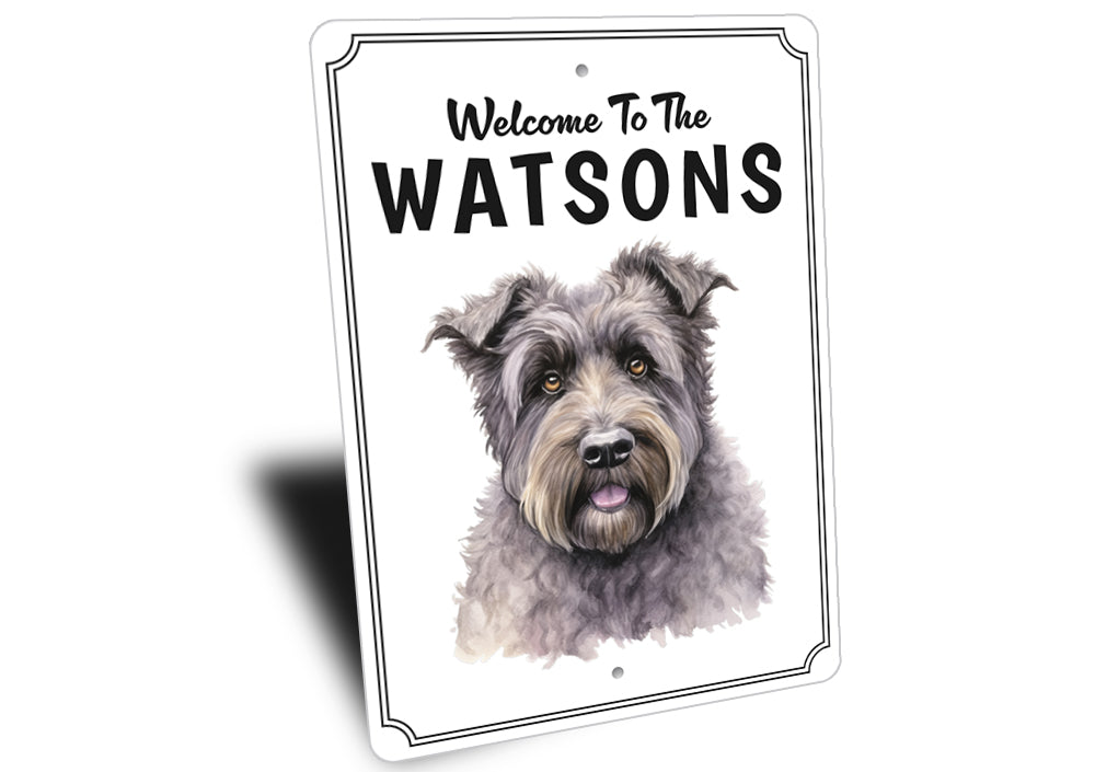 Bouvier des Flandres Welcome To Custom Sign