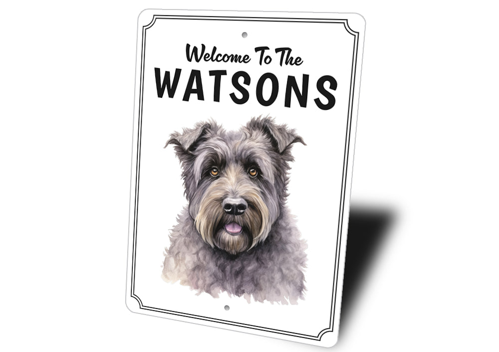 Bouvier des Flandres Welcome To Custom Sign