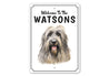 Briard Dog Welcome To Personalized Sign