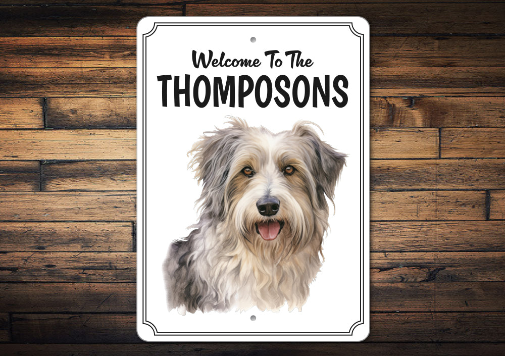 Catalan Sheepdog Welcome To Personalized Sign