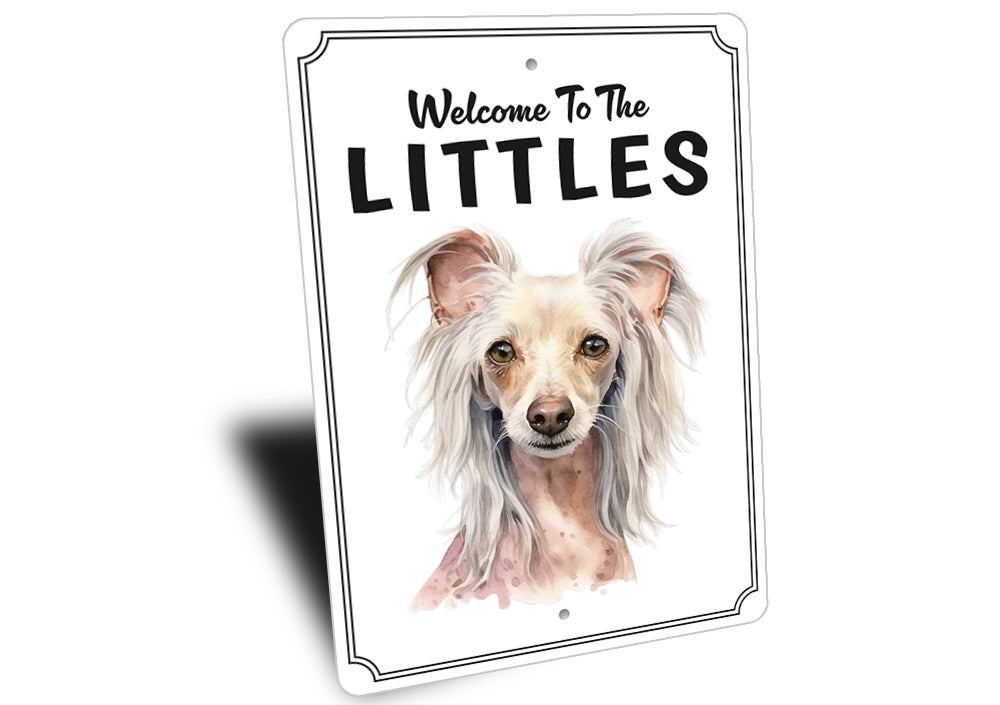 Chinese Crested Welcome To Personalized Sign