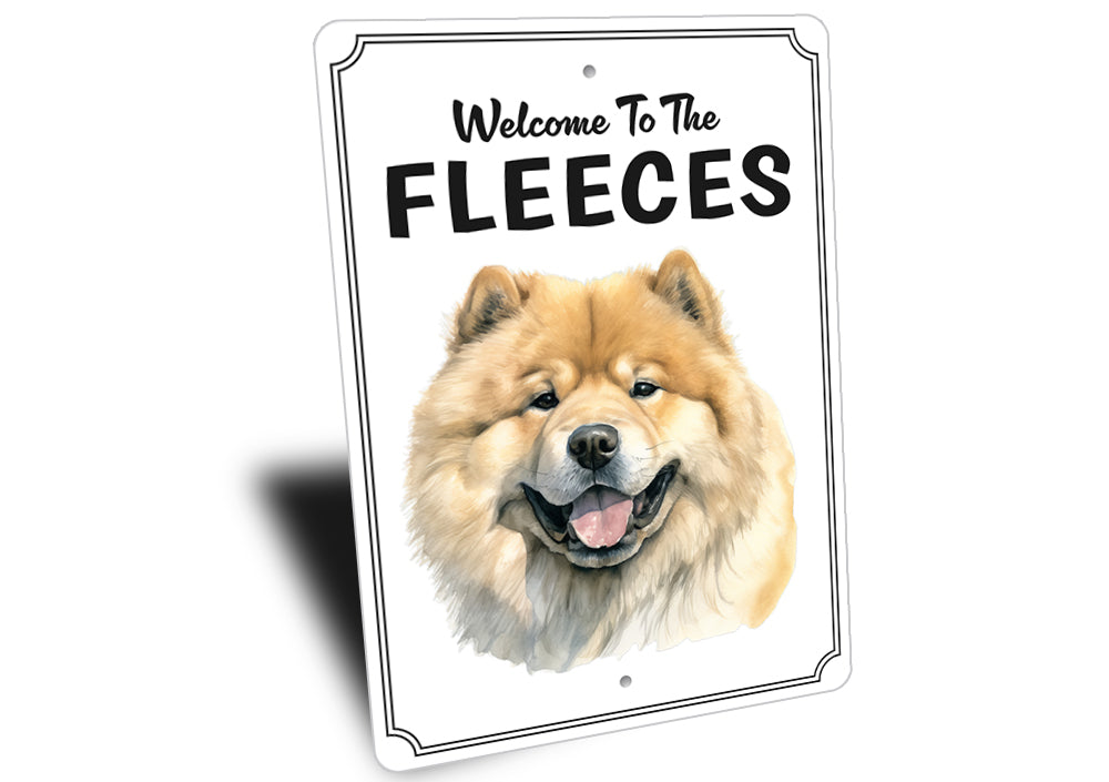 Chow Chow Welcome To Personalized Sign