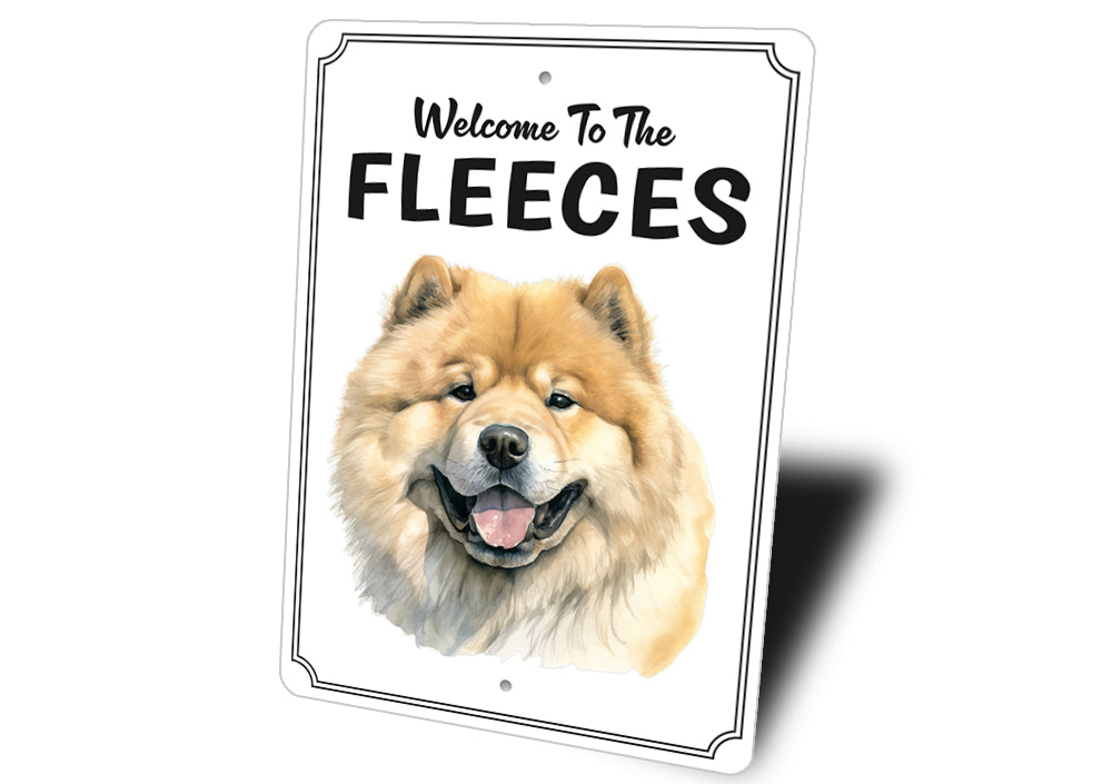 Chow Chow Welcome To Personalized Sign