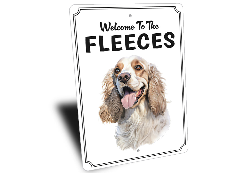 Cocker Spaniel Welcome To Personalized Sign