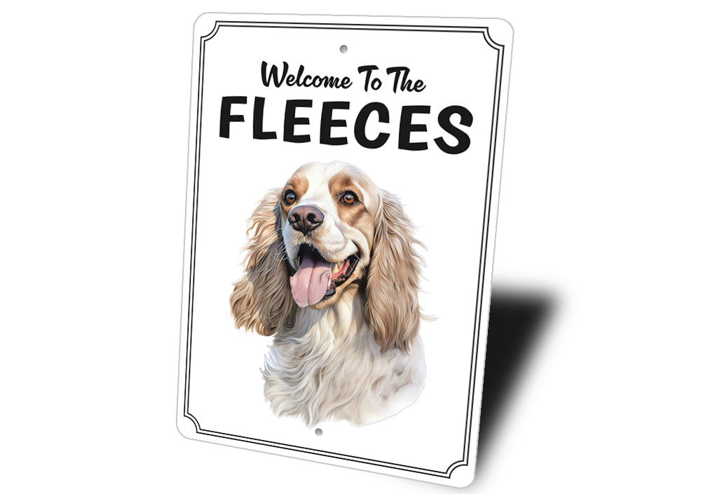 Cocker Spaniel Welcome To Personalized Sign
