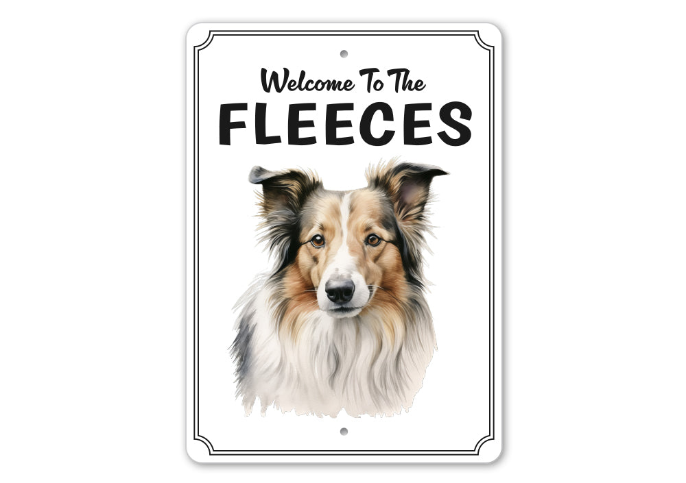 Collie Welcome To Personalized Sign