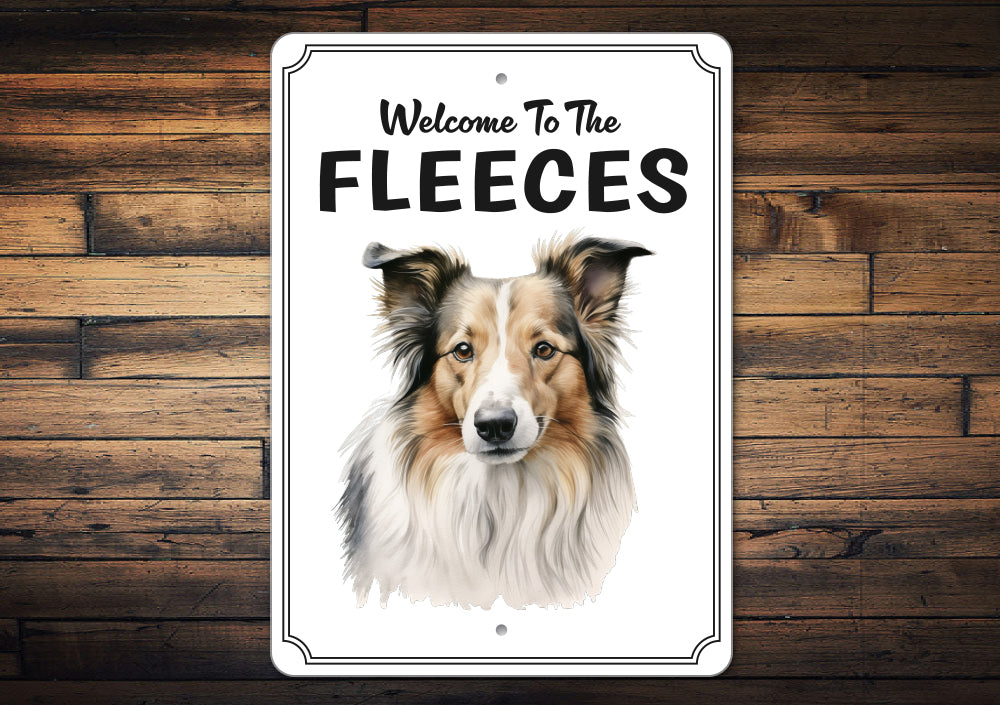 Collie Welcome To Personalized Sign