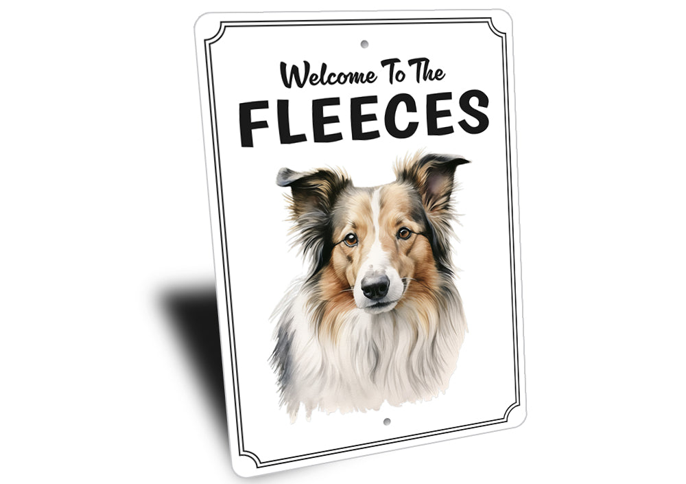 Collie Welcome To Personalized Sign