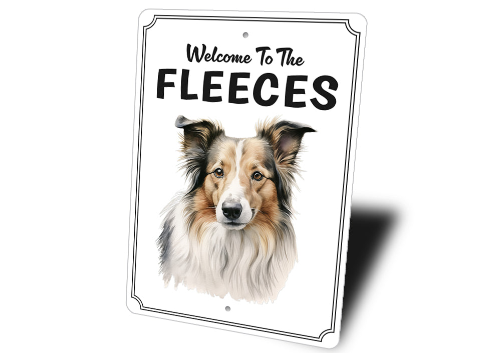 Collie Welcome To Personalized Sign