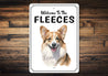 Corgi Welcome To Personalized Sign