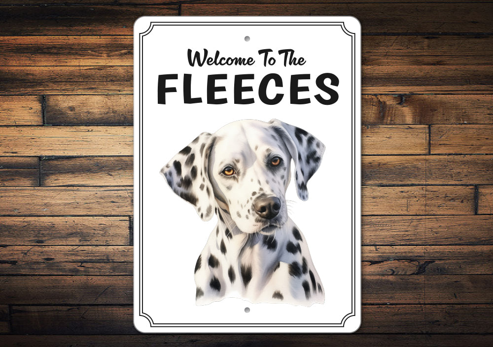 Dalmatian Welcome To Personalized Sign