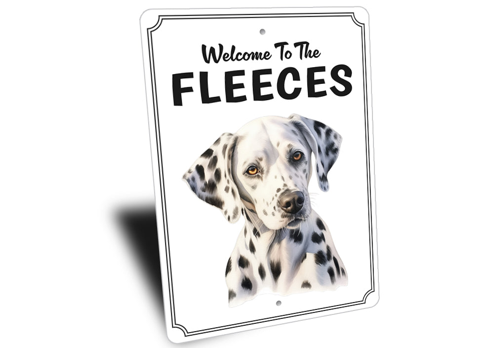 Dalmatian Welcome To Personalized Sign