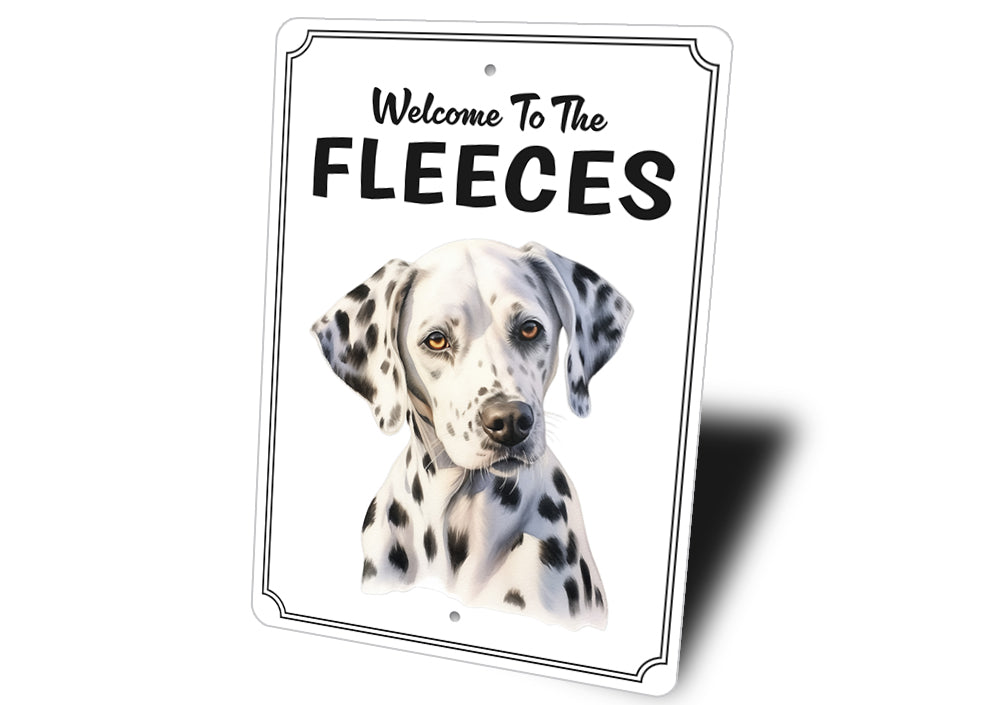 Dalmatian Welcome To Personalized Sign