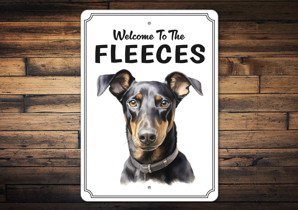 Doberman Pinscher Welcome To Personalized Sign