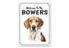 English Foxhound Welcome To Personalized Sign
