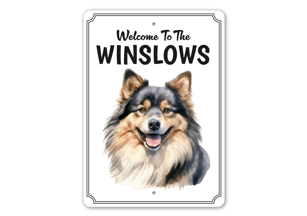 Finnish Lapphund Welcome To Personalized Sign