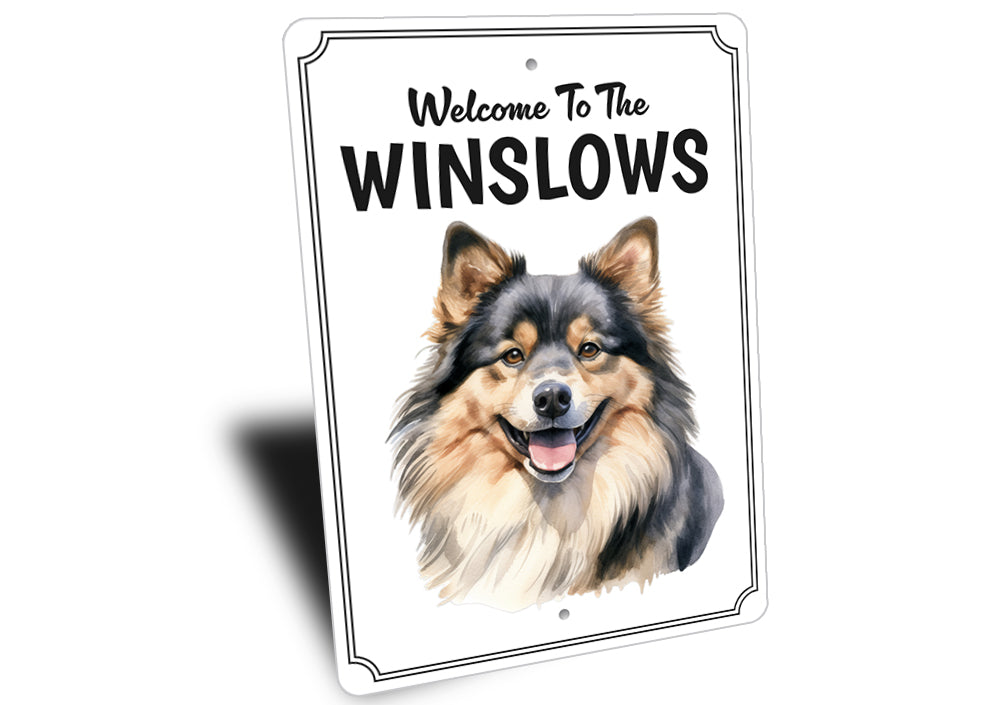 Finnish Lapphund Welcome To Personalized Sign
