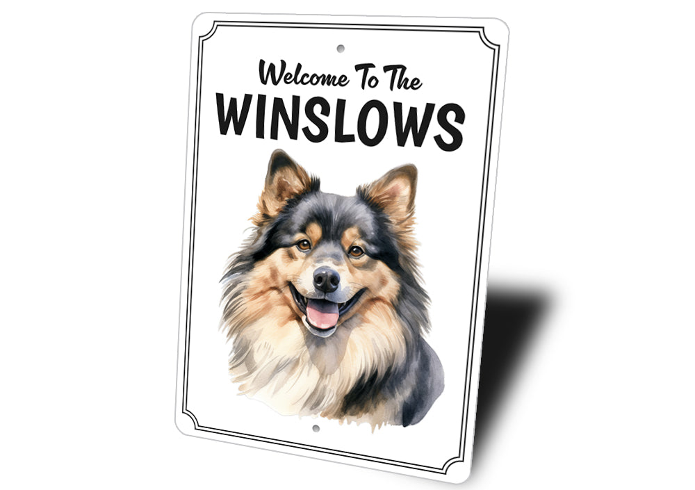 Finnish Lapphund Welcome To Personalized Sign