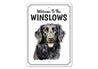 Flat Coated Retriever Welcome To Personalized Sign