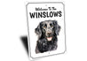 Flat Coated Retriever Welcome To Personalized Sign