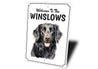 Flat Coated Retriever Welcome To Personalized Sign
