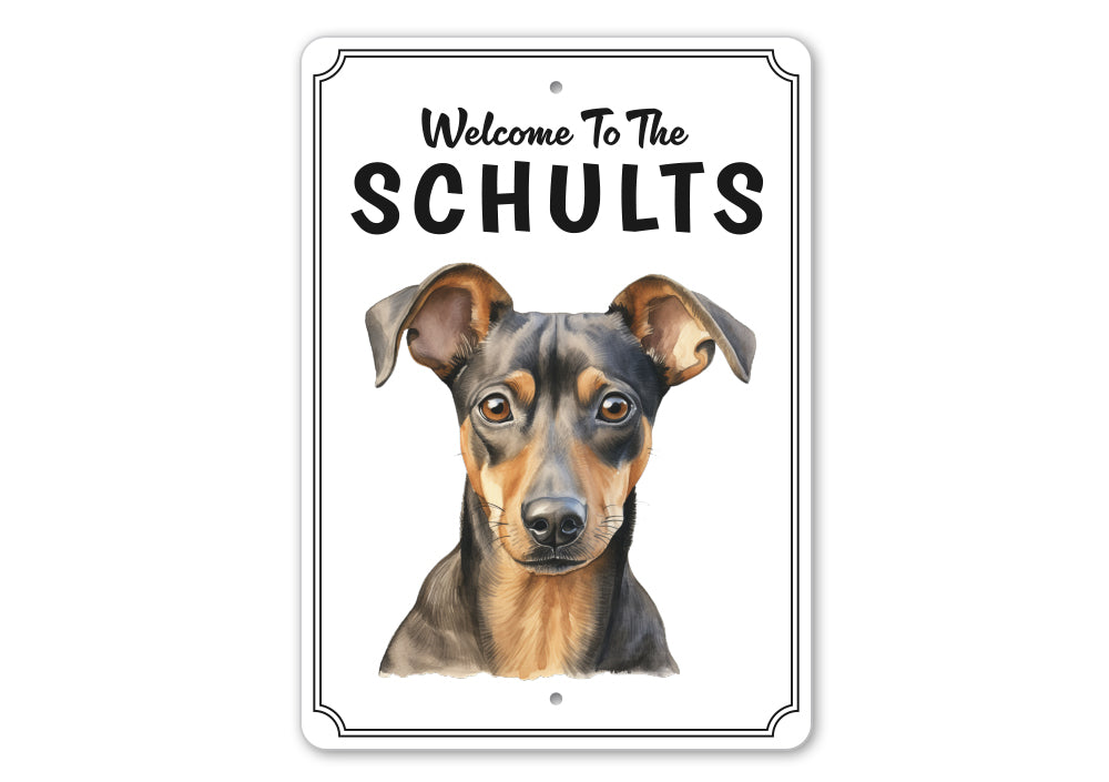 German Pinscher Welcome To Personalized Sign