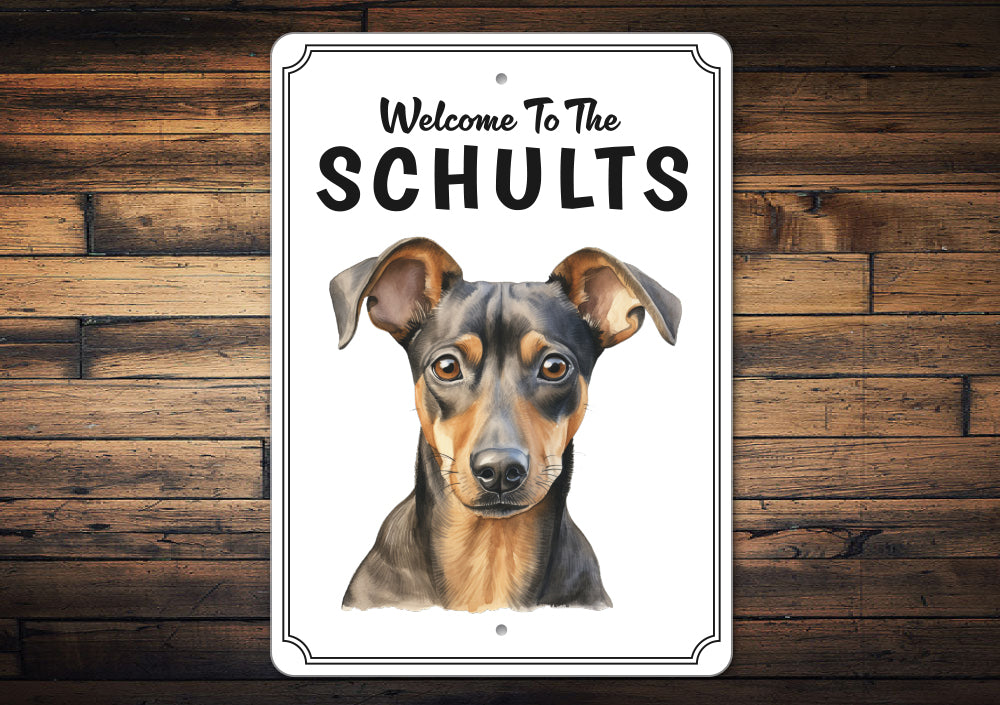 German Pinscher Welcome To Personalized Sign