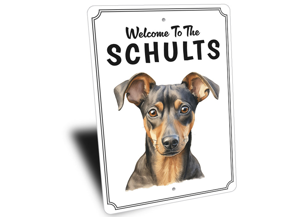 German Pinscher Welcome To Personalized Sign