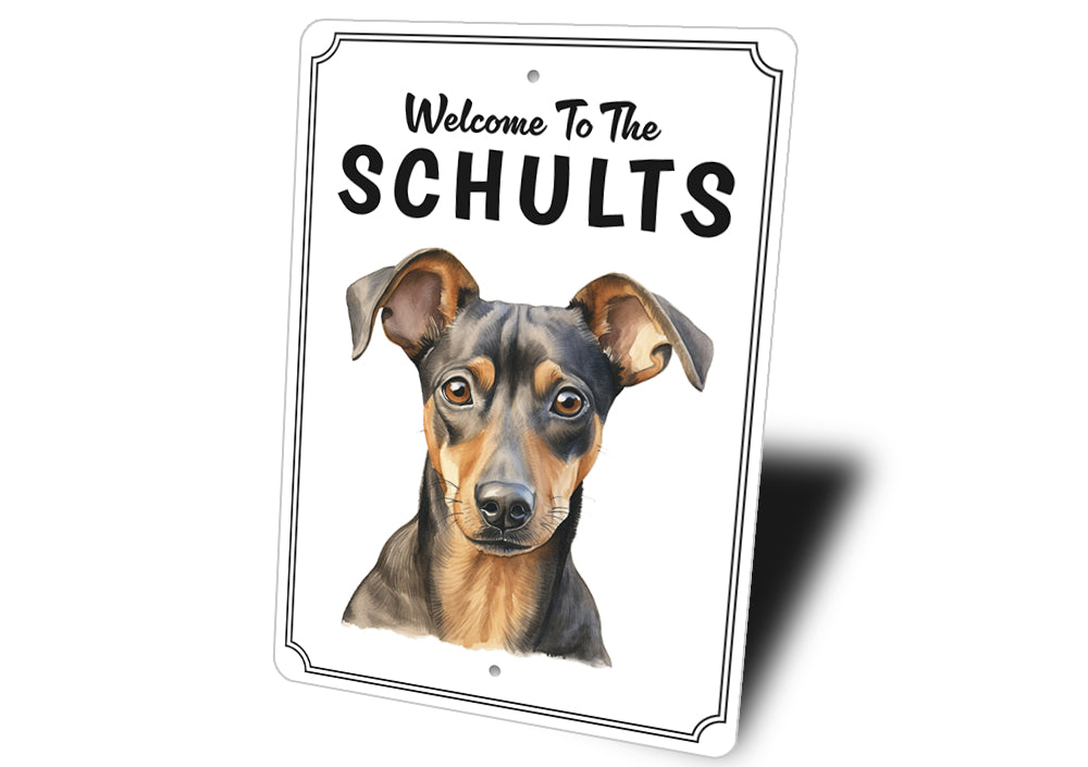 German Pinscher Welcome To Personalized Sign