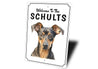 German Pinscher Welcome To Personalized Sign