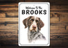 German Wirehaired Pointer Welcome To Custom Sign